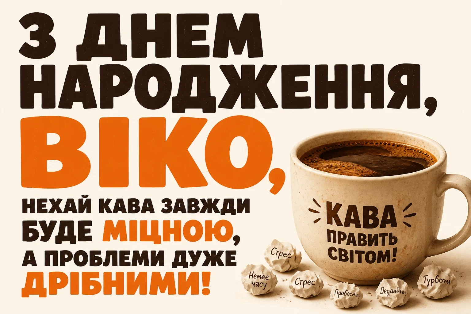 з днем народження віка