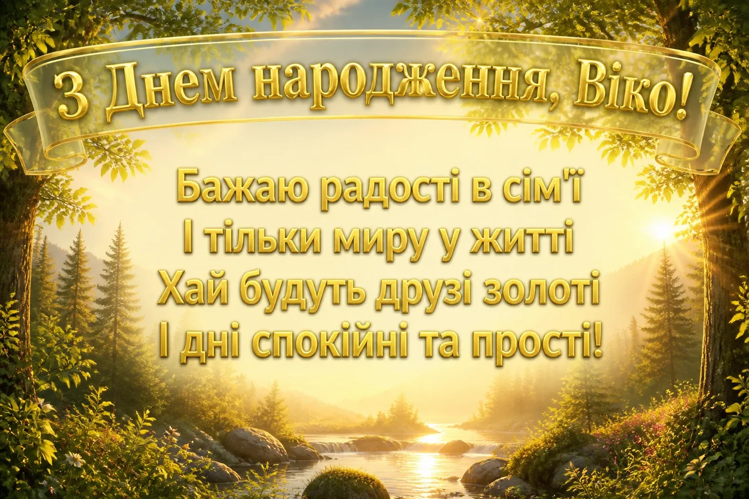 з днем народження віка