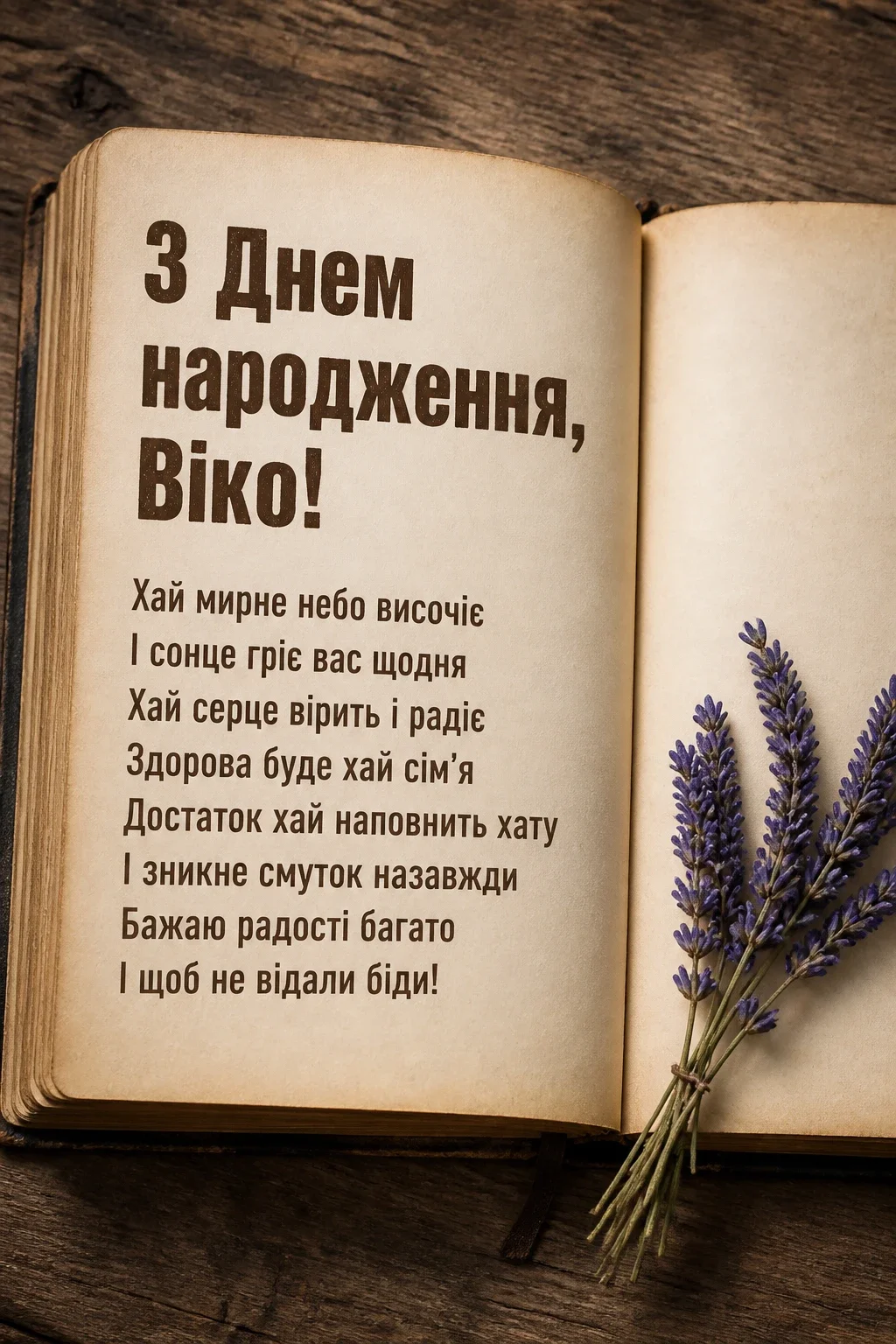з днем народження віка