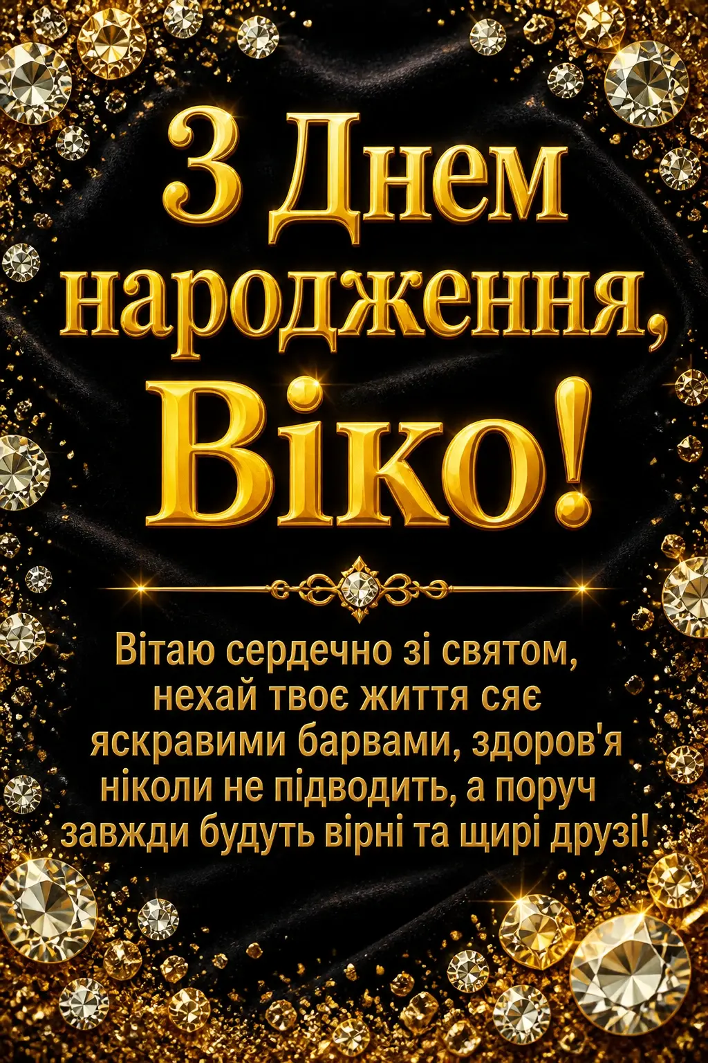 з днем народження віка