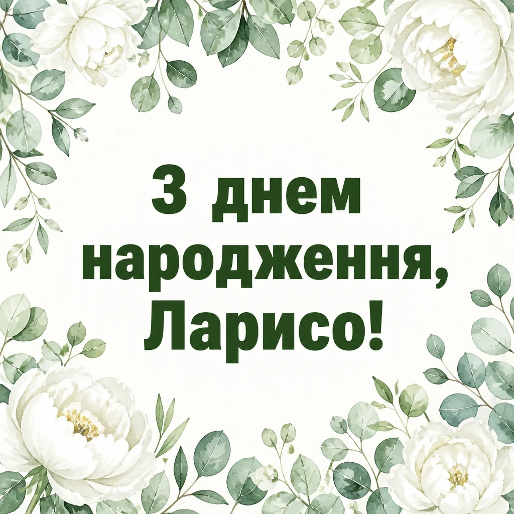 з днем народження лариса