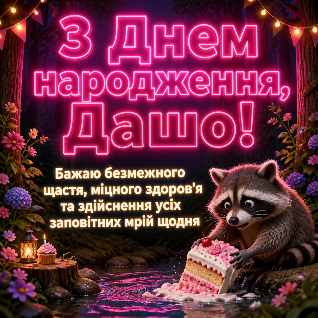 з днем народження даша