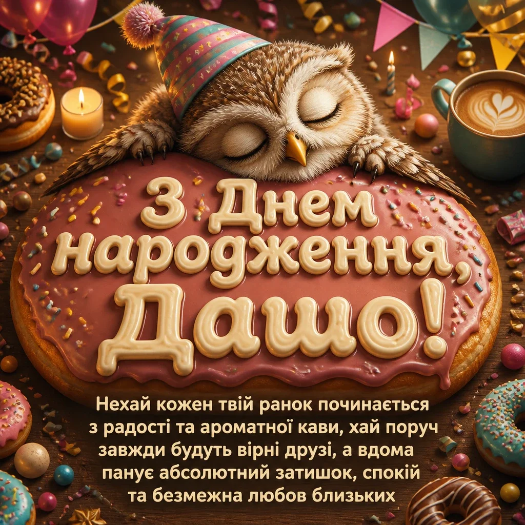 з днем народження даша