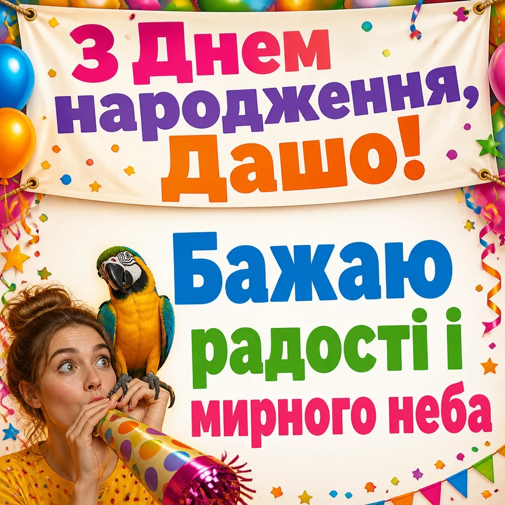 з днем народження даша