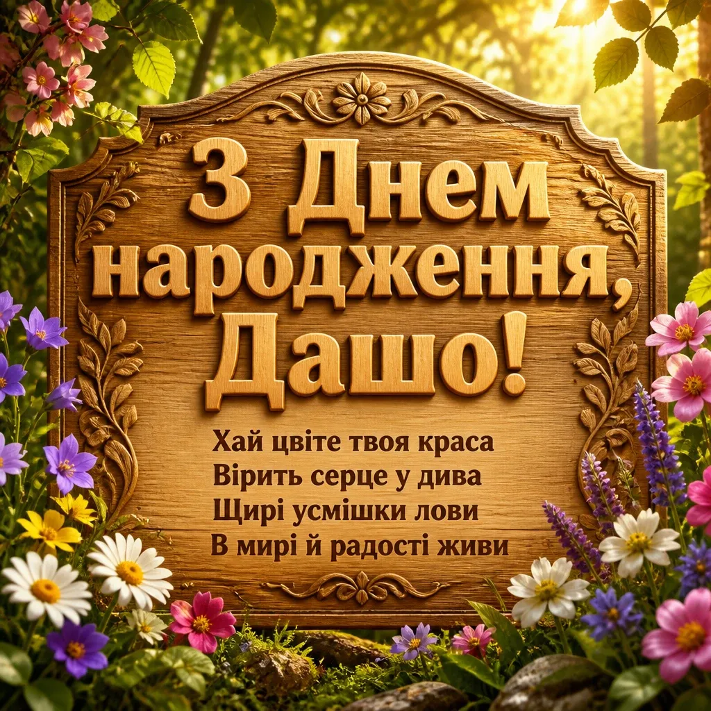з днем народження даша