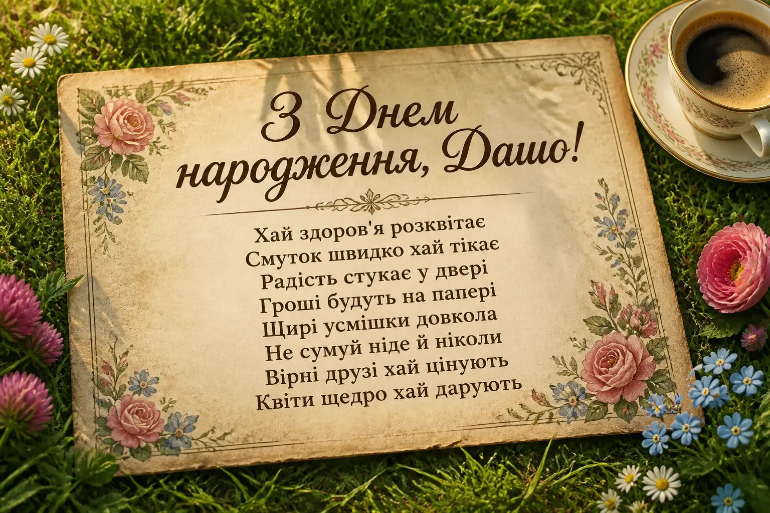 з днем народження даша