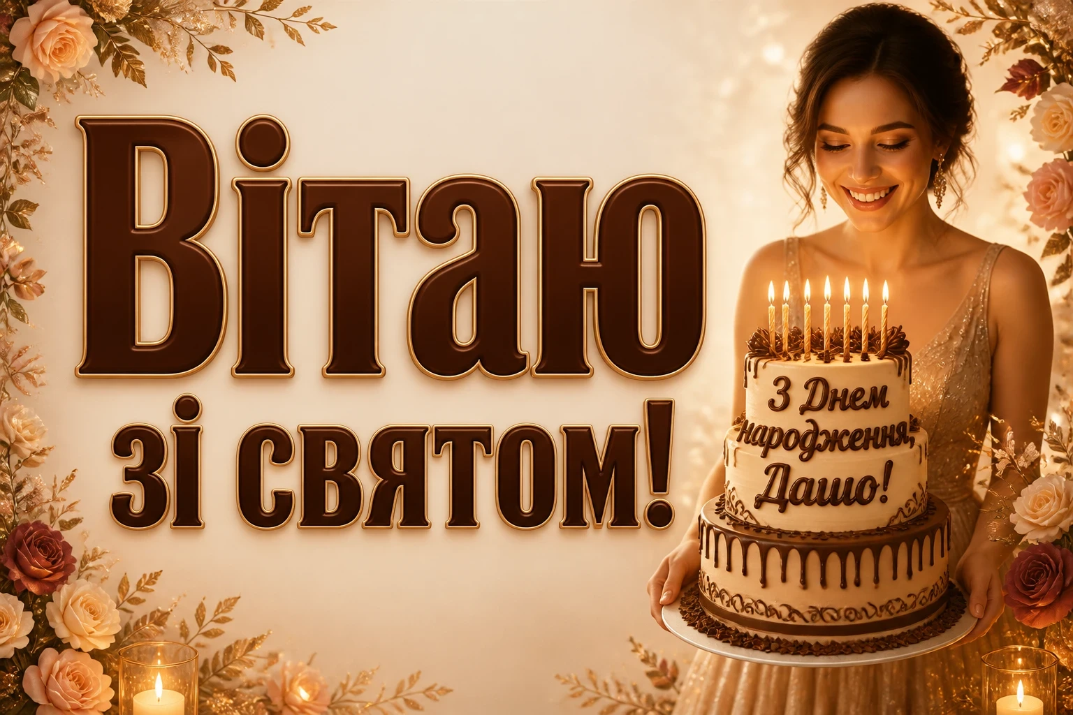 з днем народження даша