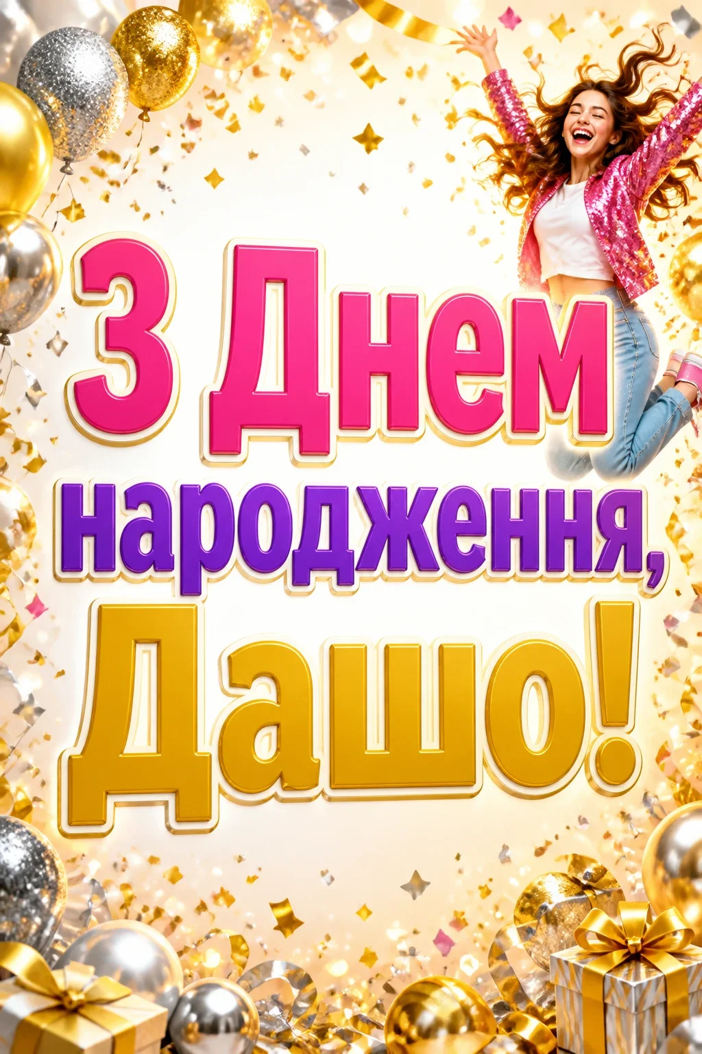 з днем народження даша
