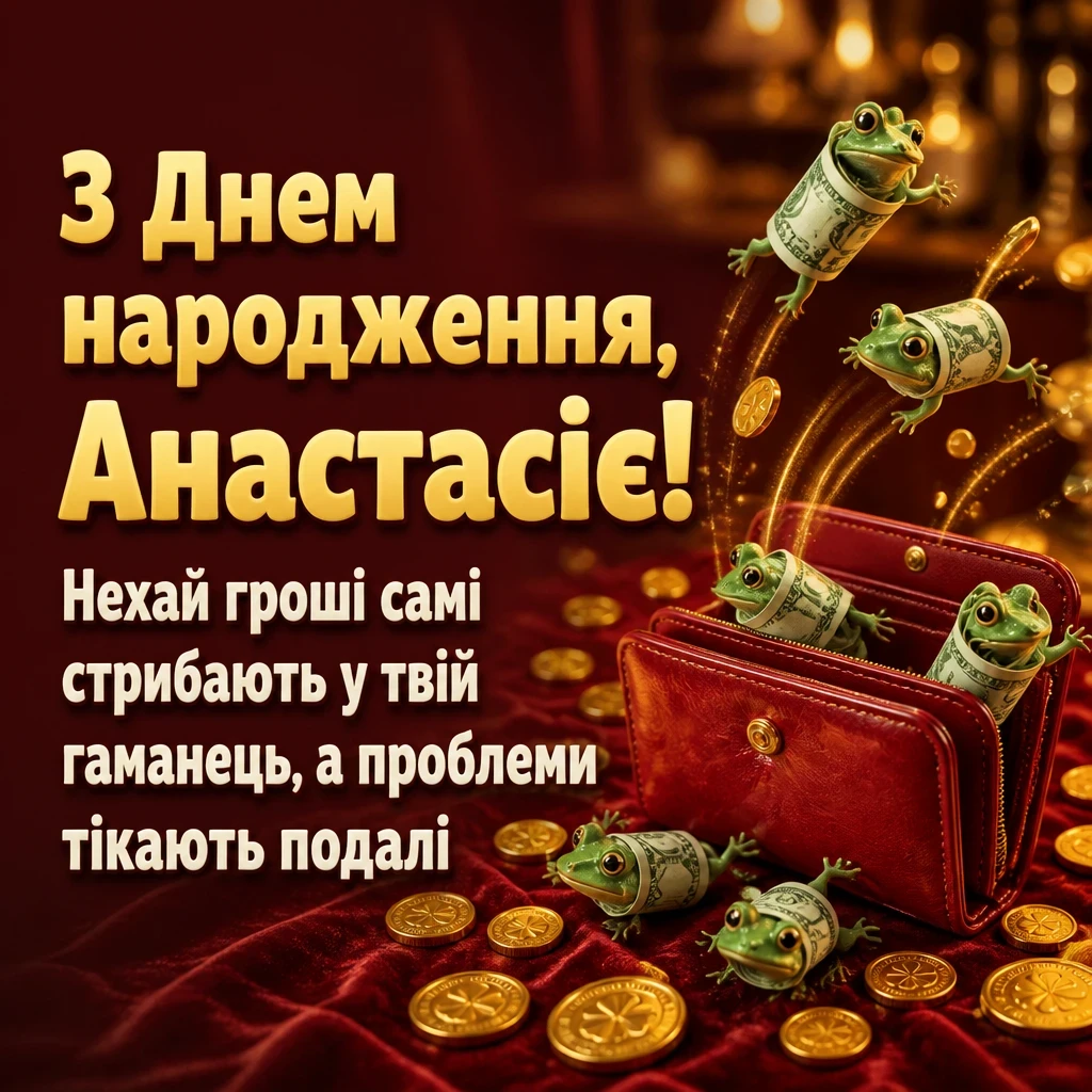 з днем народження анастасія