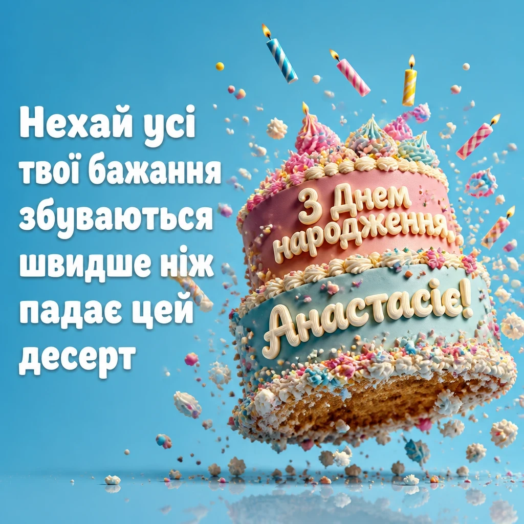 з днем народження анастасія
