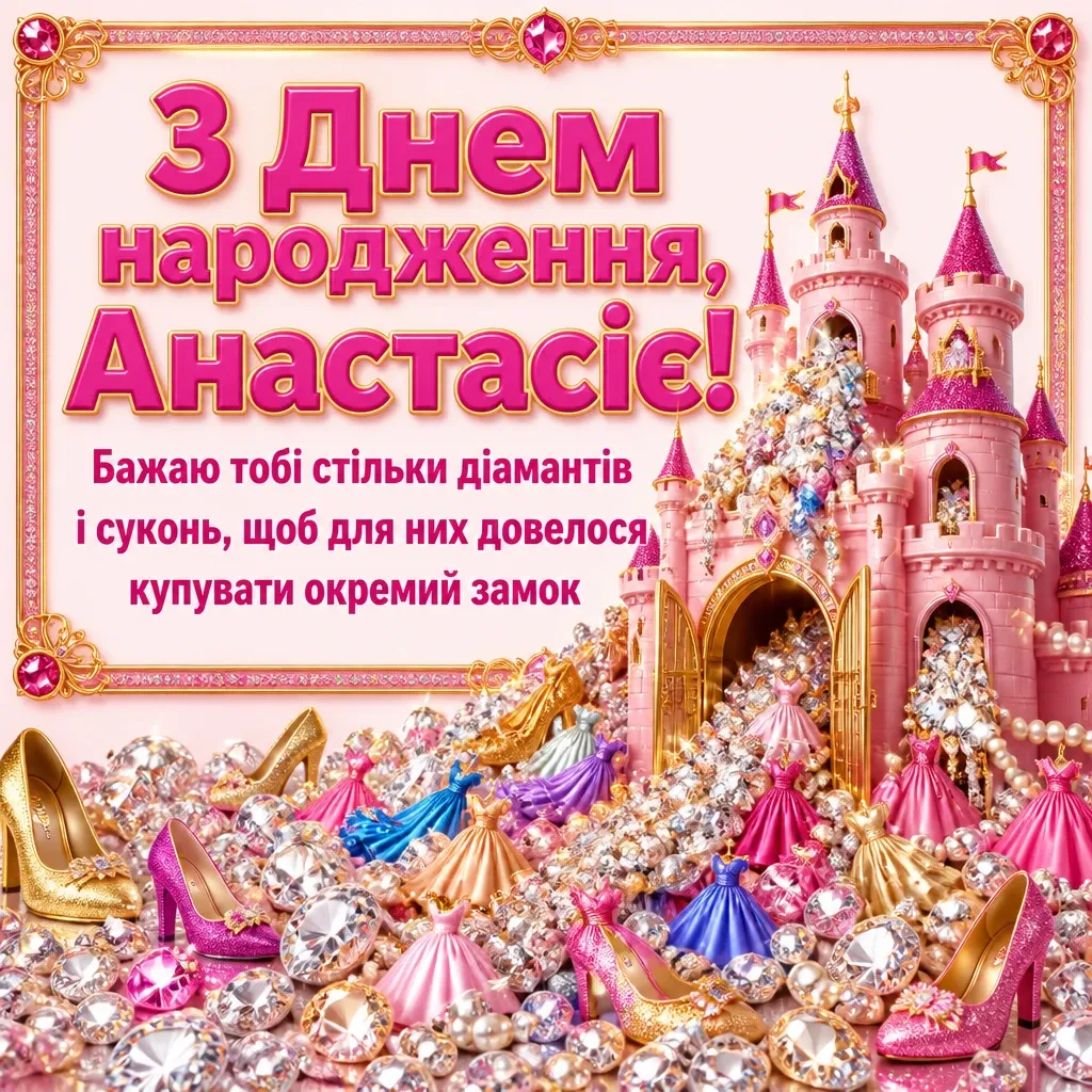з днем народження анастасія