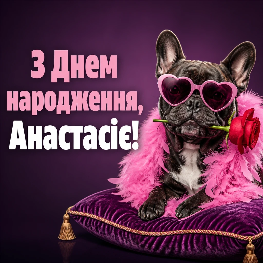 з днем народження анастасія