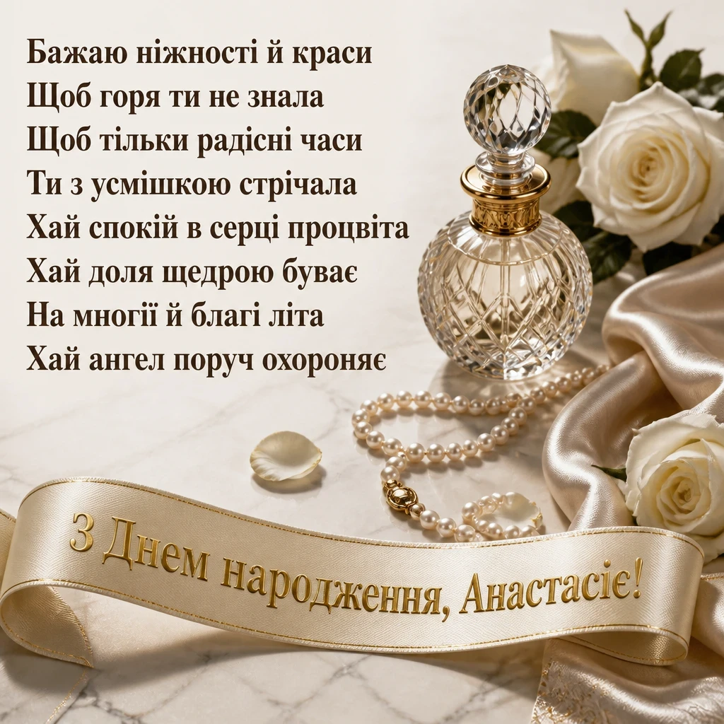 з днем народження анастасія
