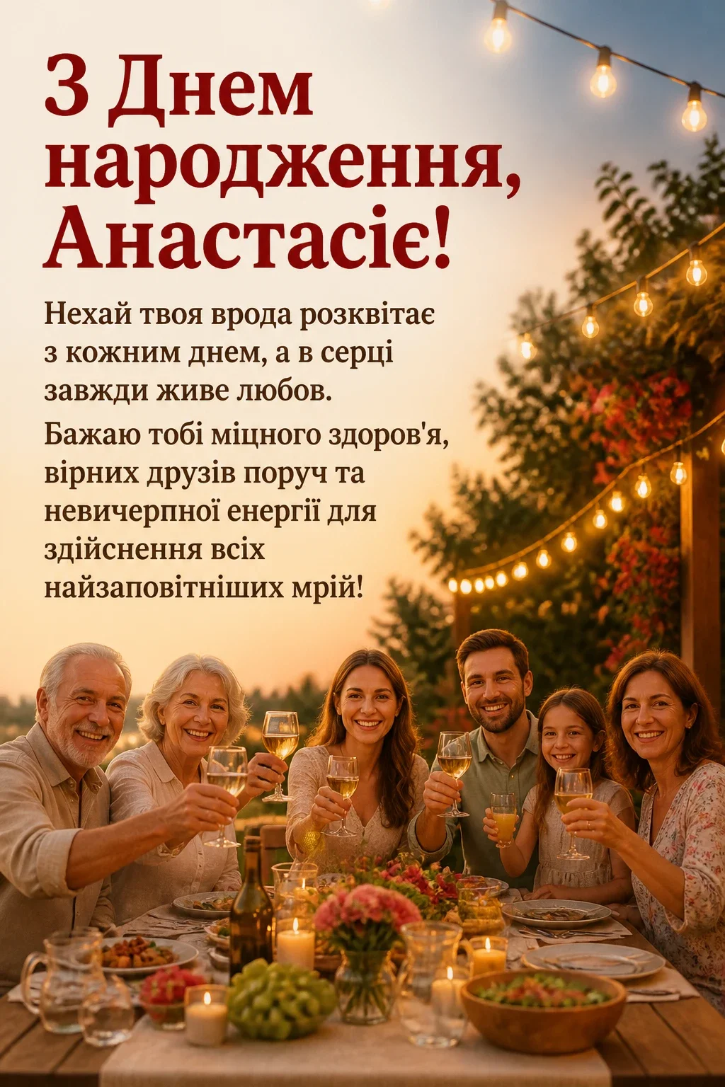 з днем народження анастасія