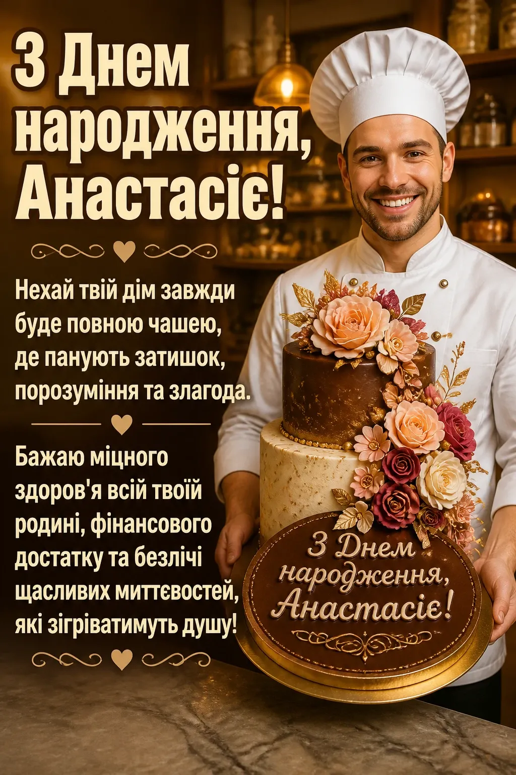з днем народження анастасія