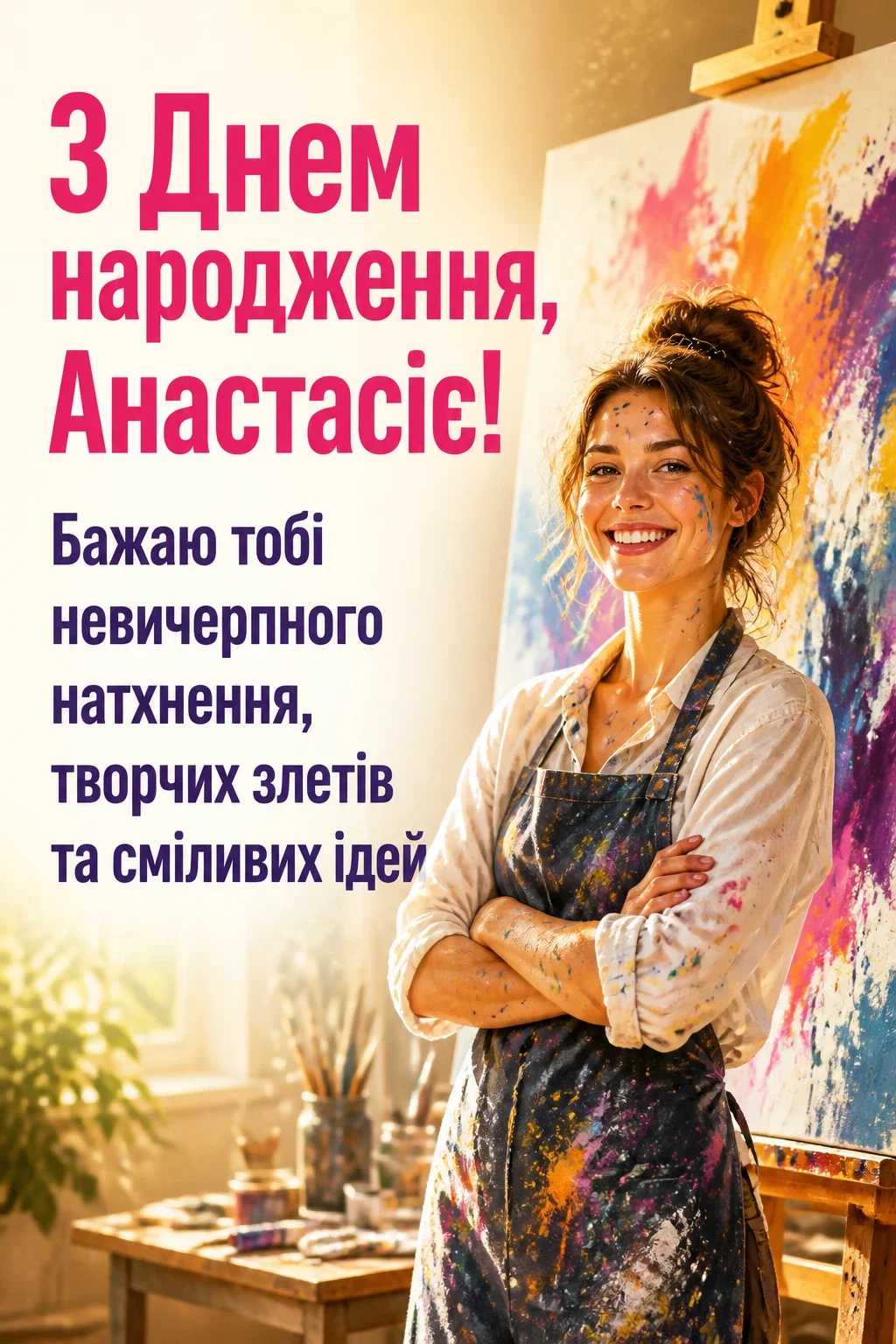 з днем народження анастасія