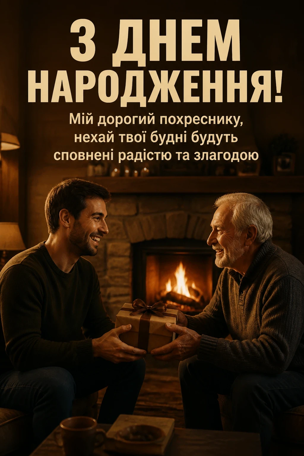 привітання з днем народження похреснику своїми словами