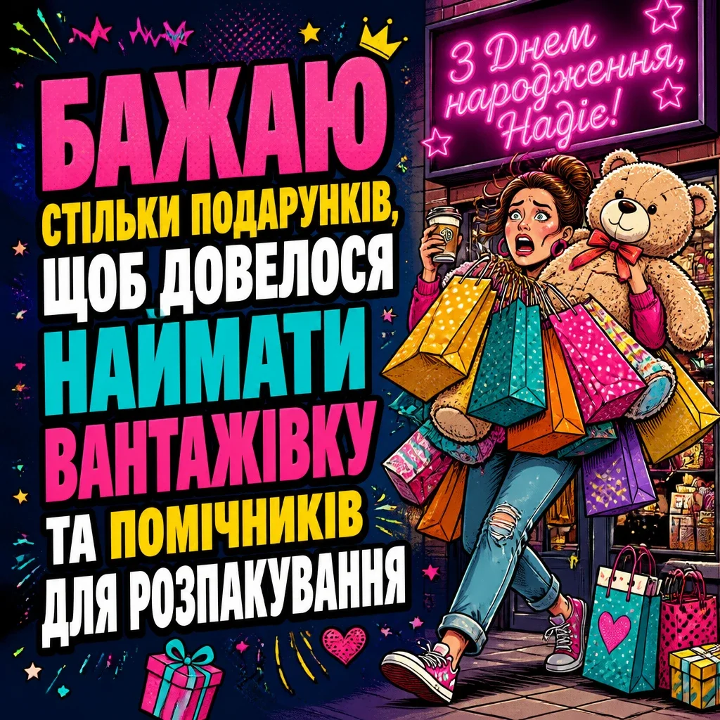 з днем народження надія