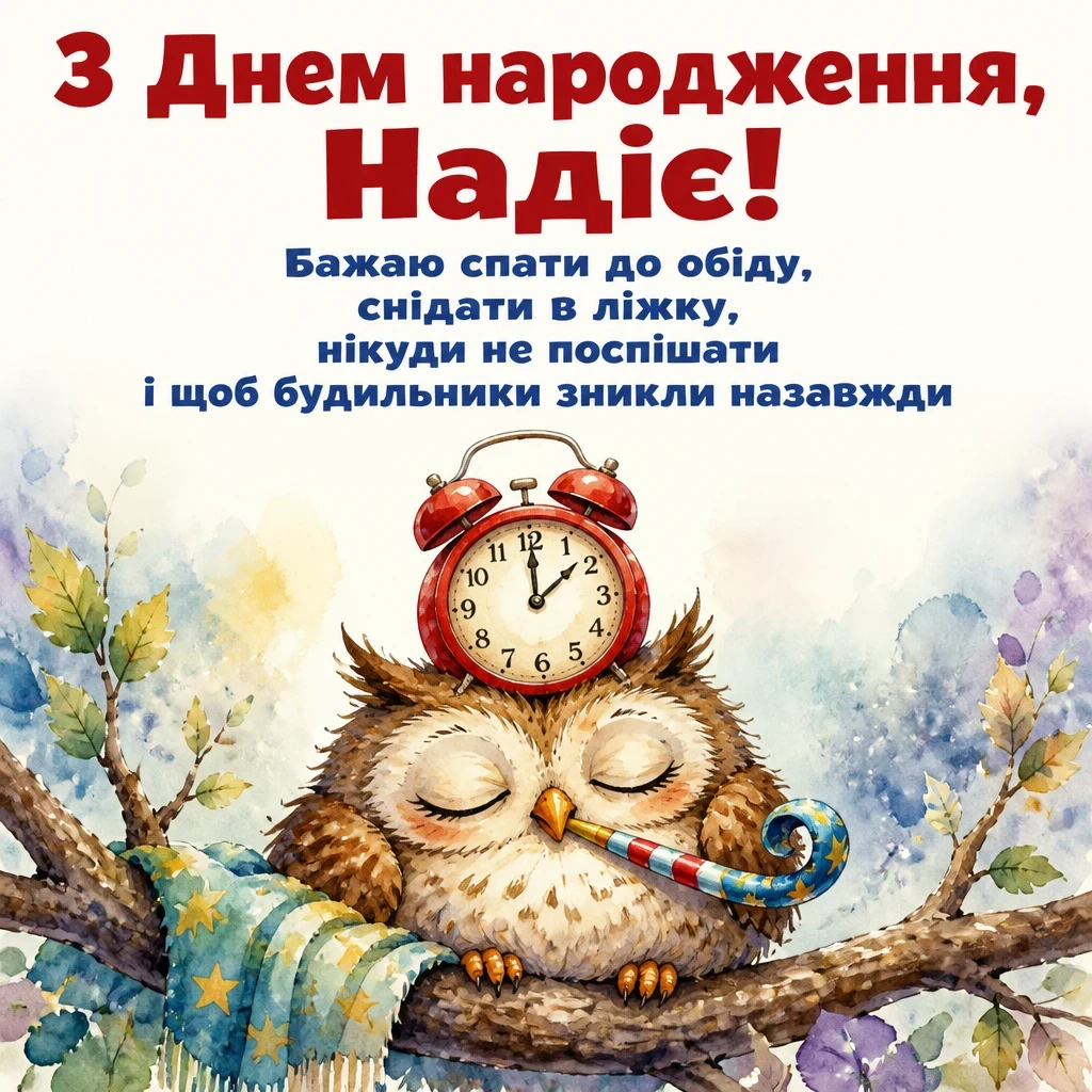 з днем народження надія