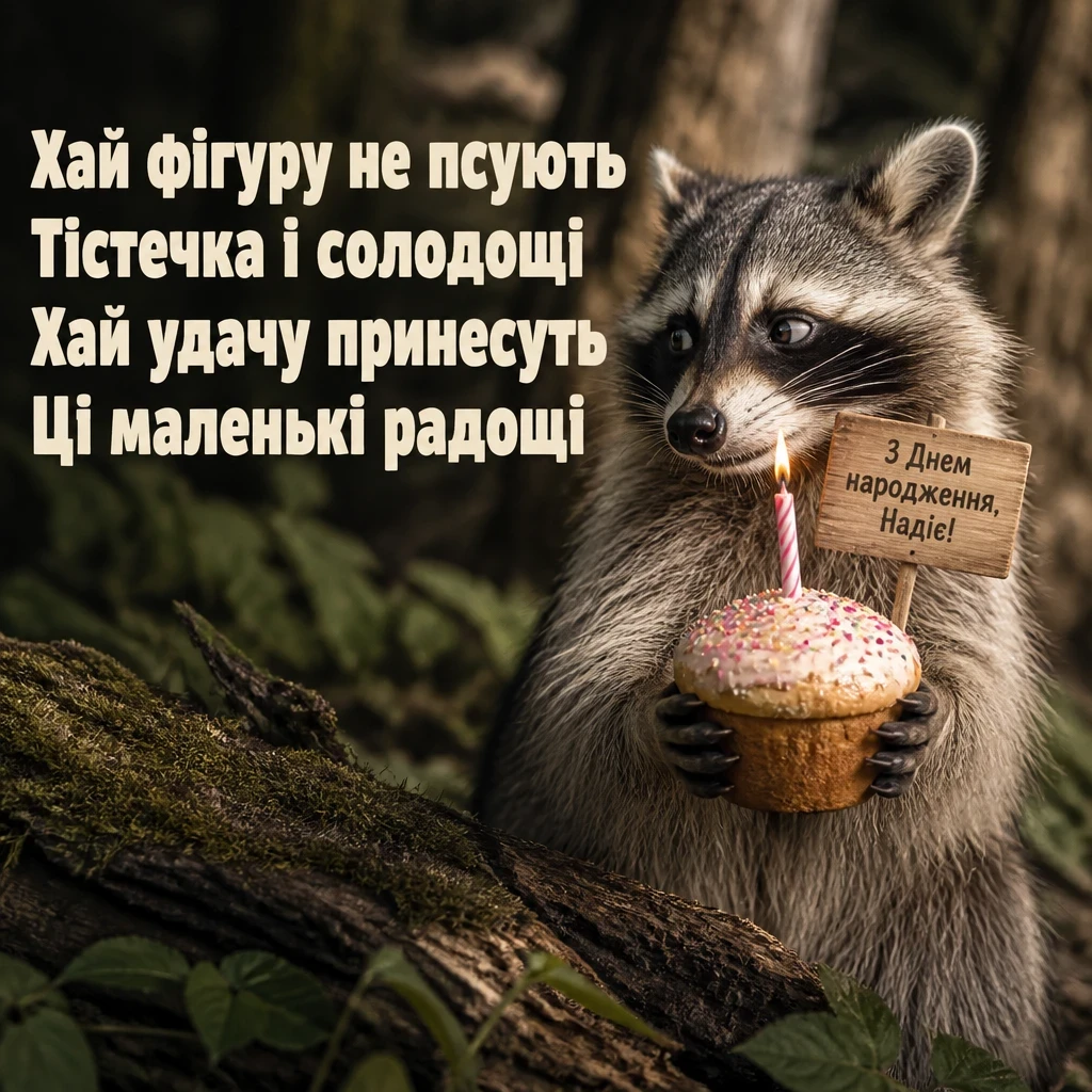 з днем народження надія
