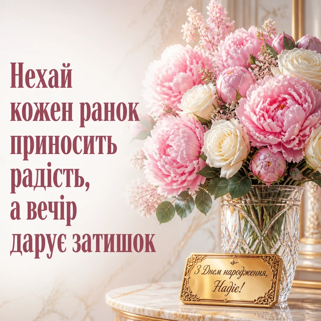 з днем народження надія