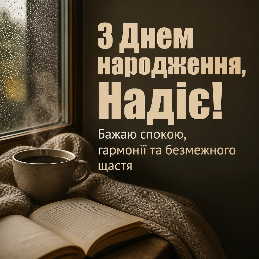 з днем народження надія