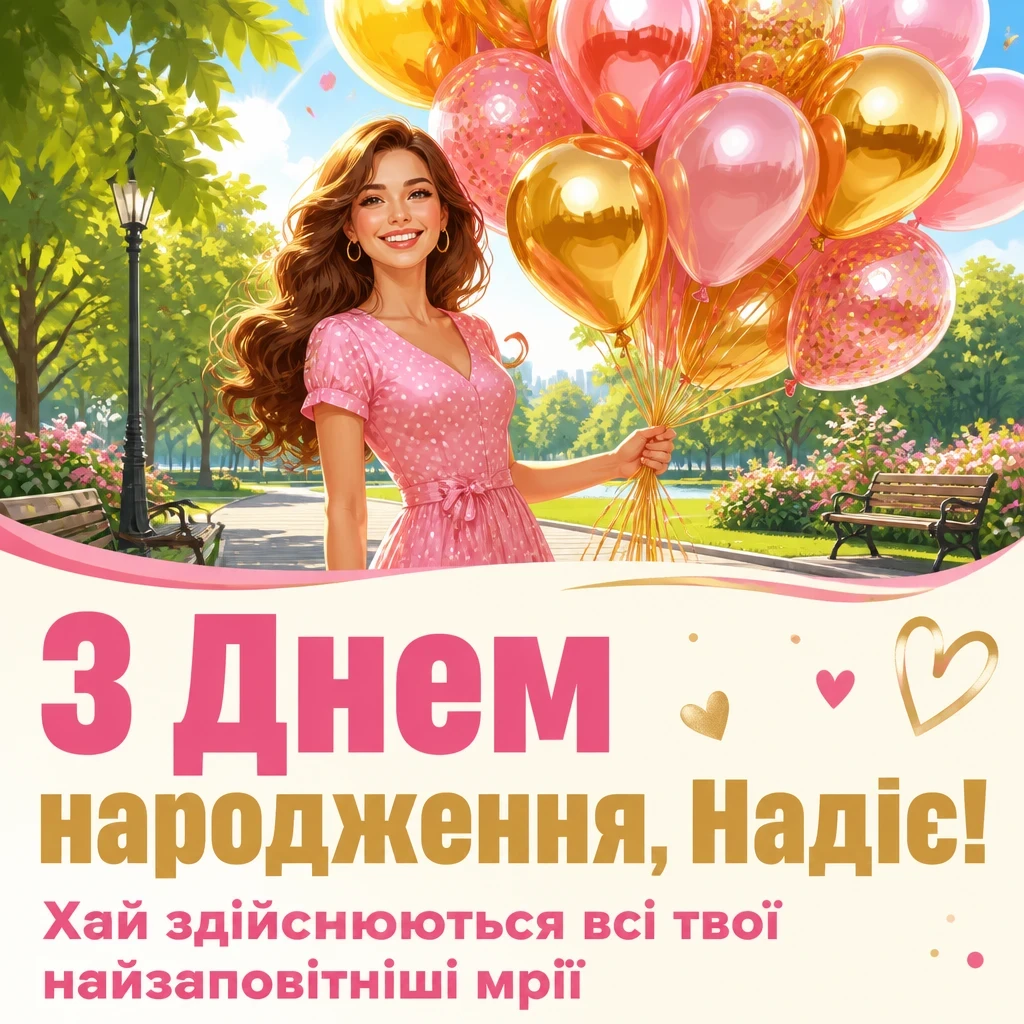з днем народження надія