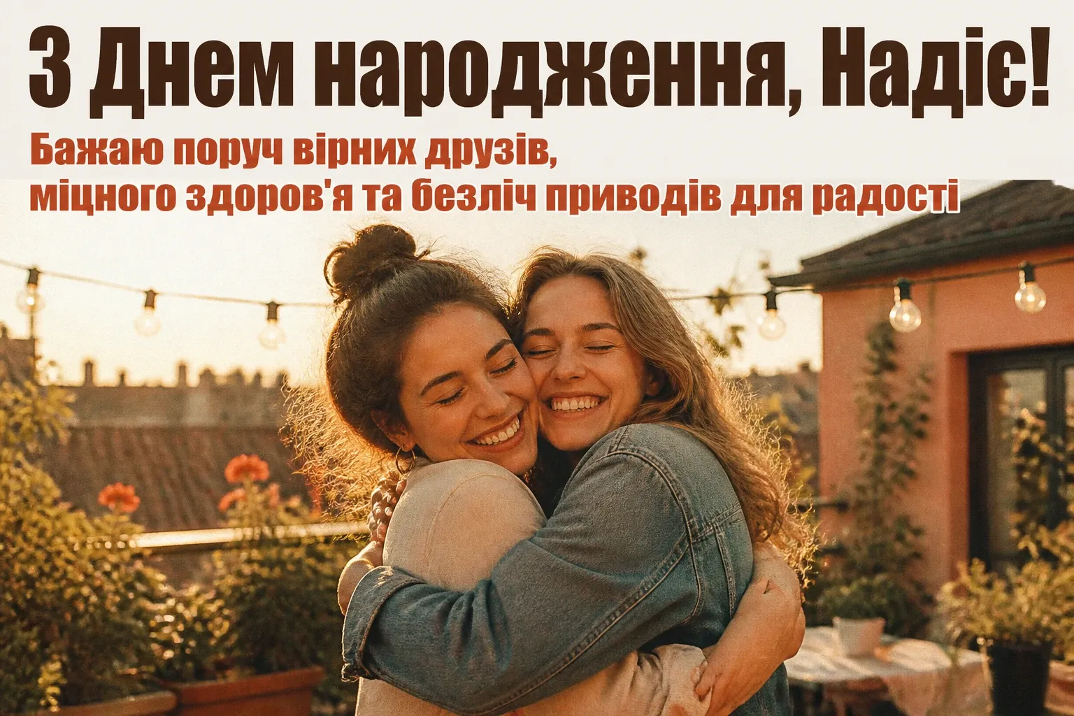 з днем народження надія