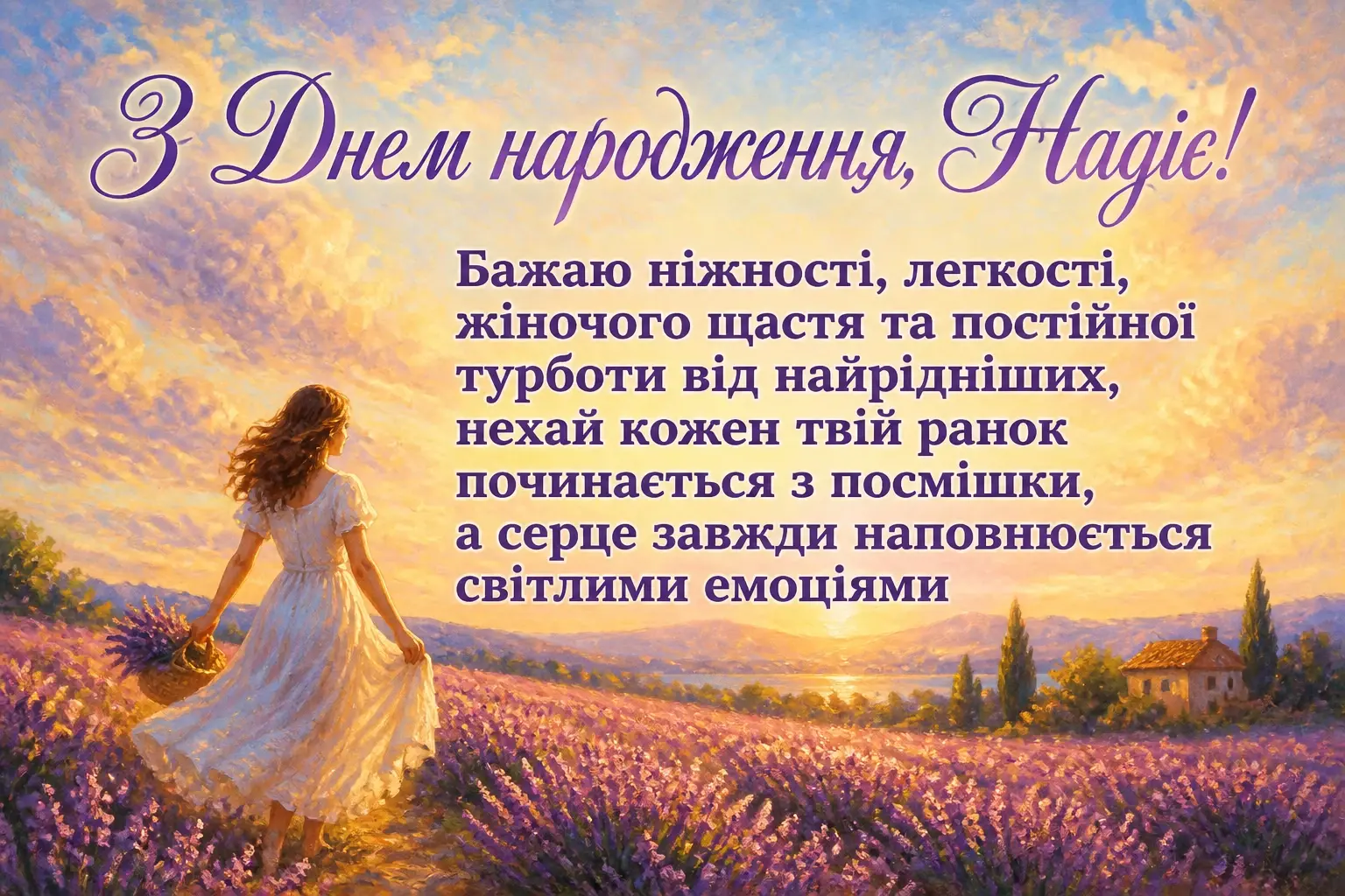 з днем народження надія