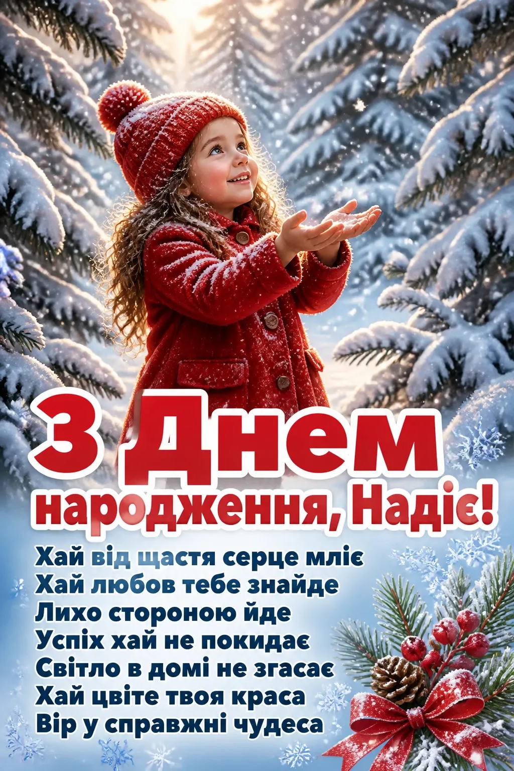 з днем народження надія
