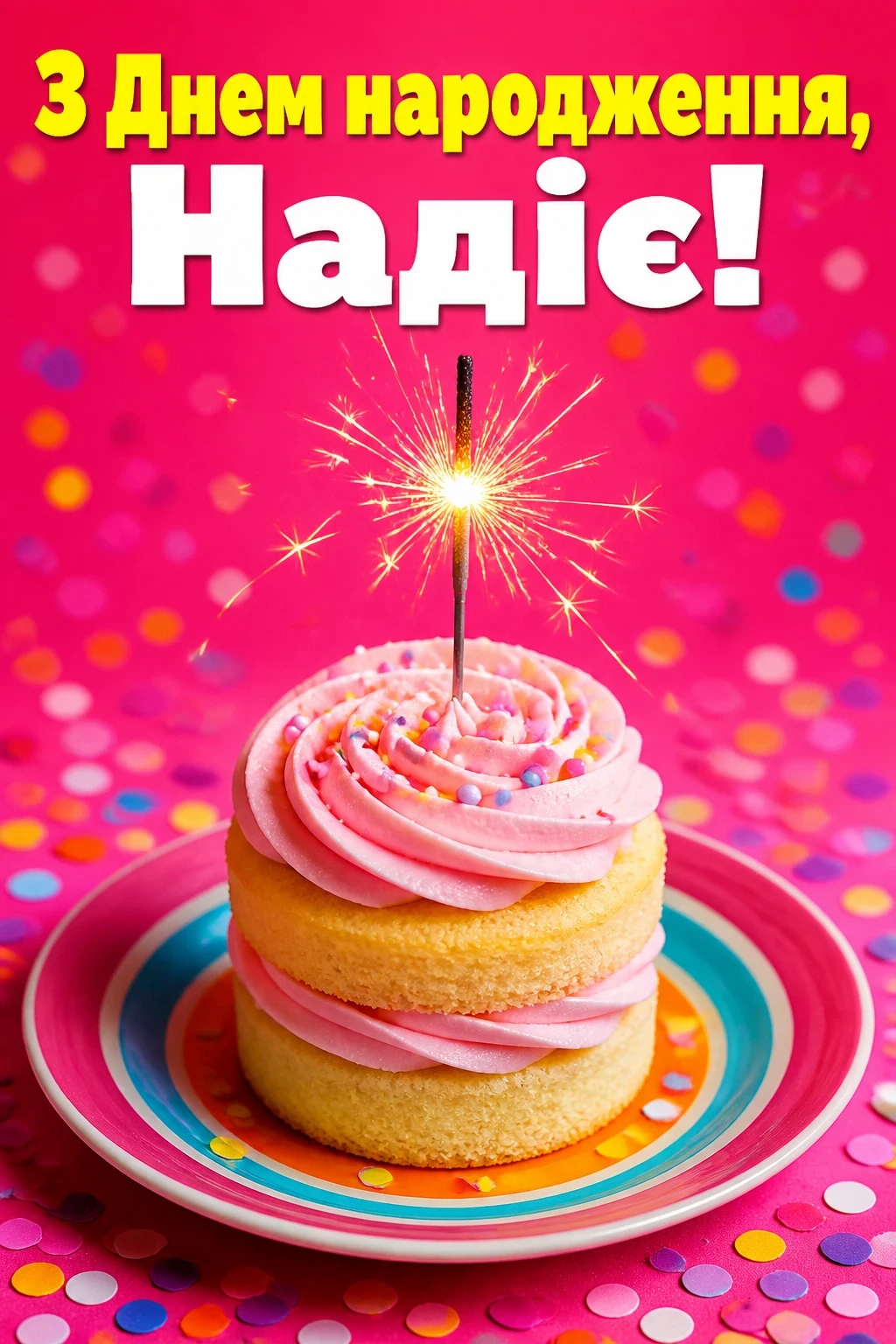 з днем народження надія