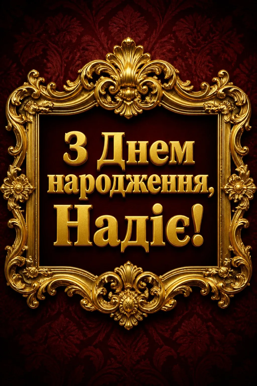 з днем народження надія