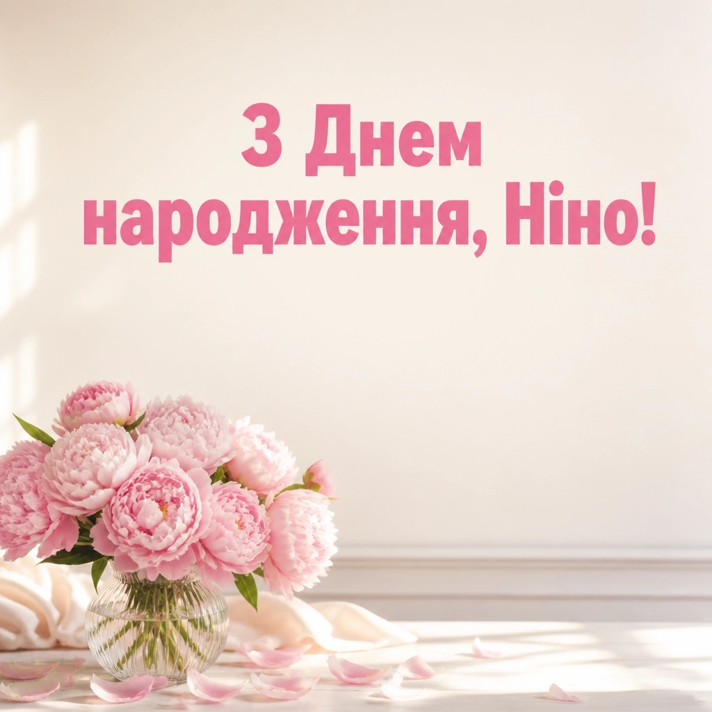 з днем народження ніна