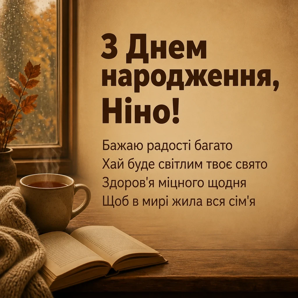 з днем народження ніна