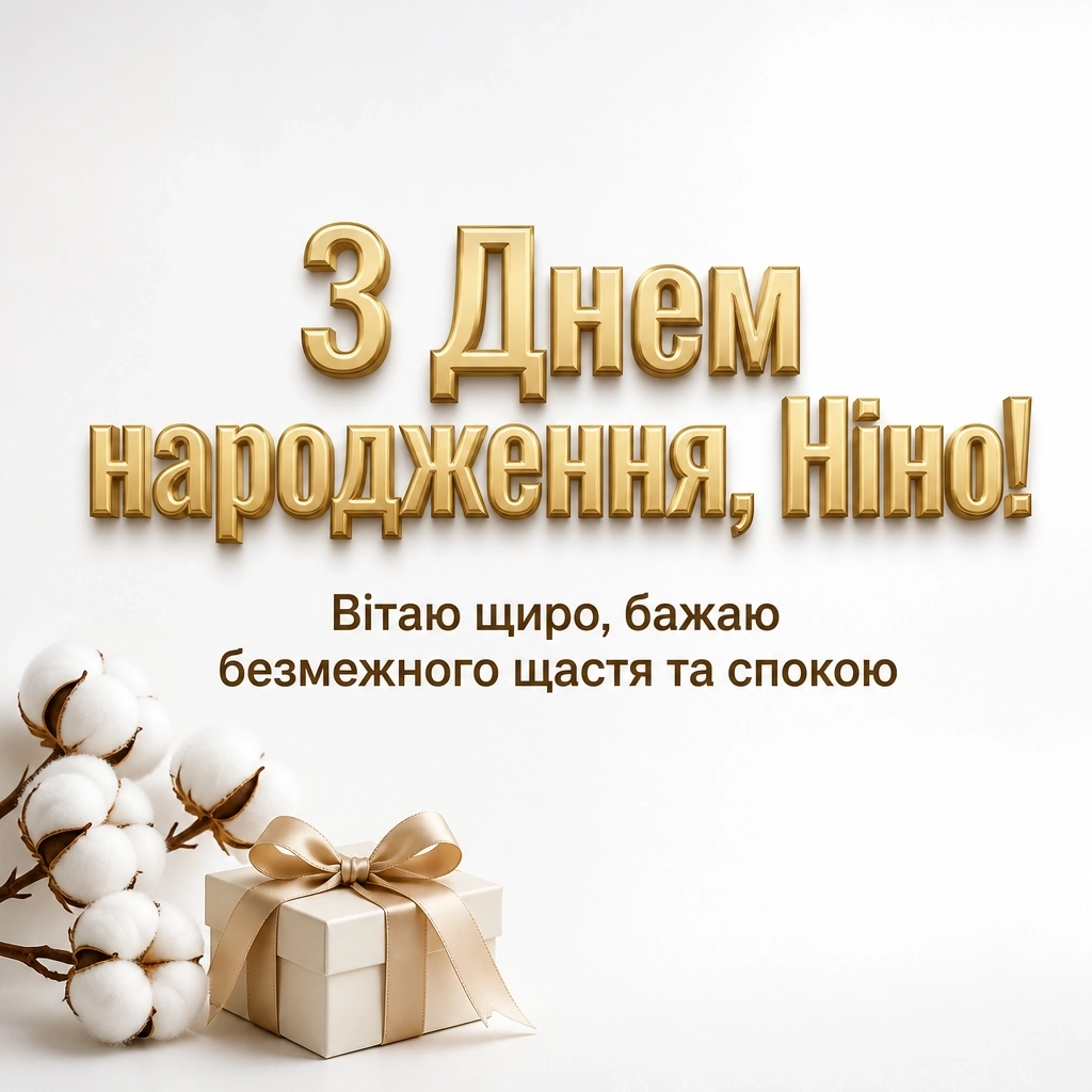 з днем народження ніна