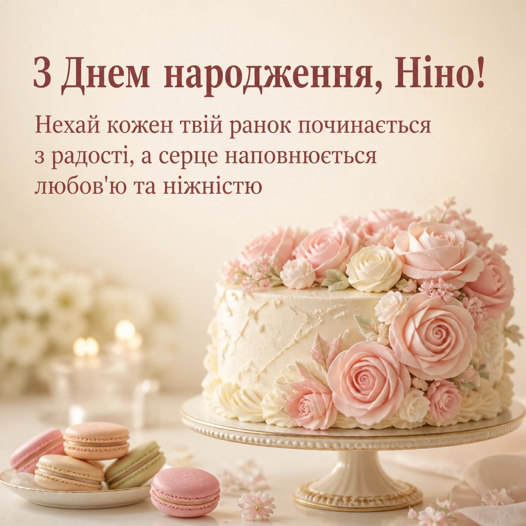з днем народження ніна