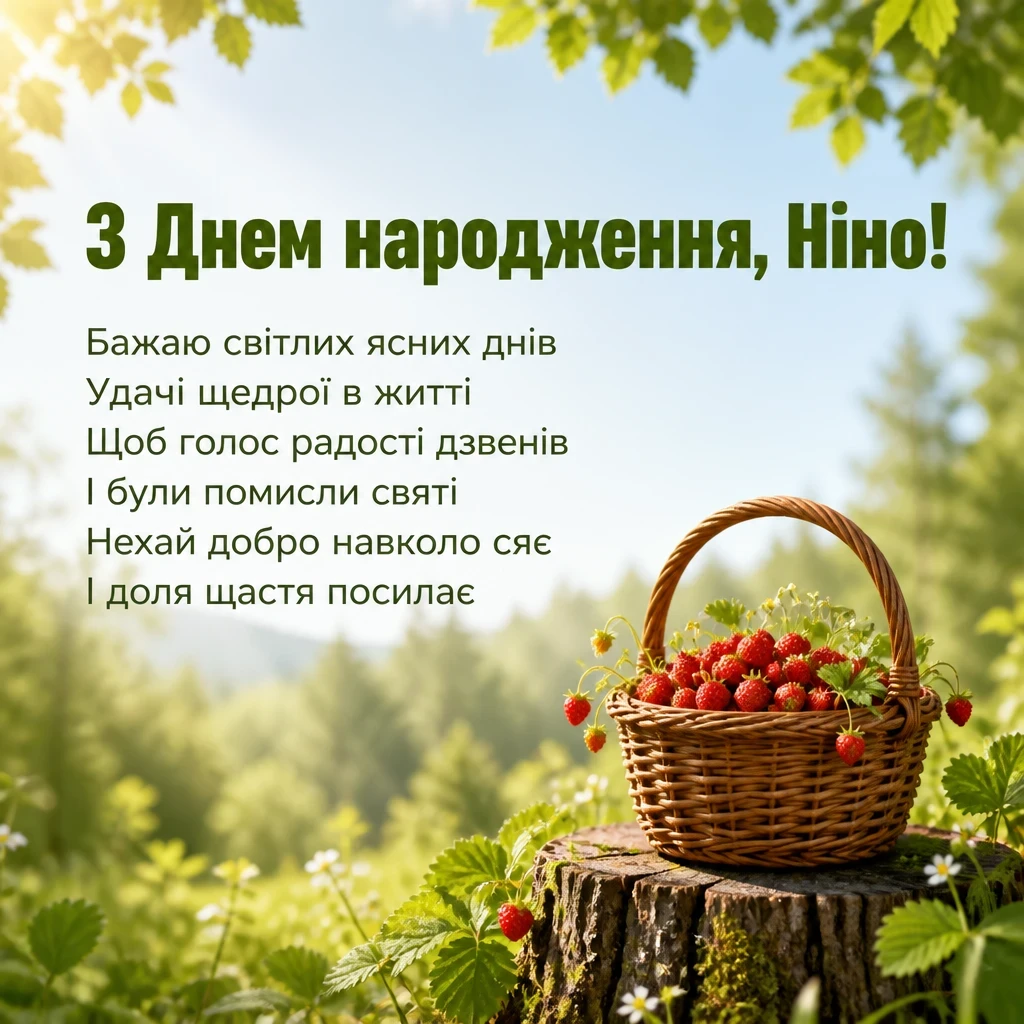 з днем народження ніна