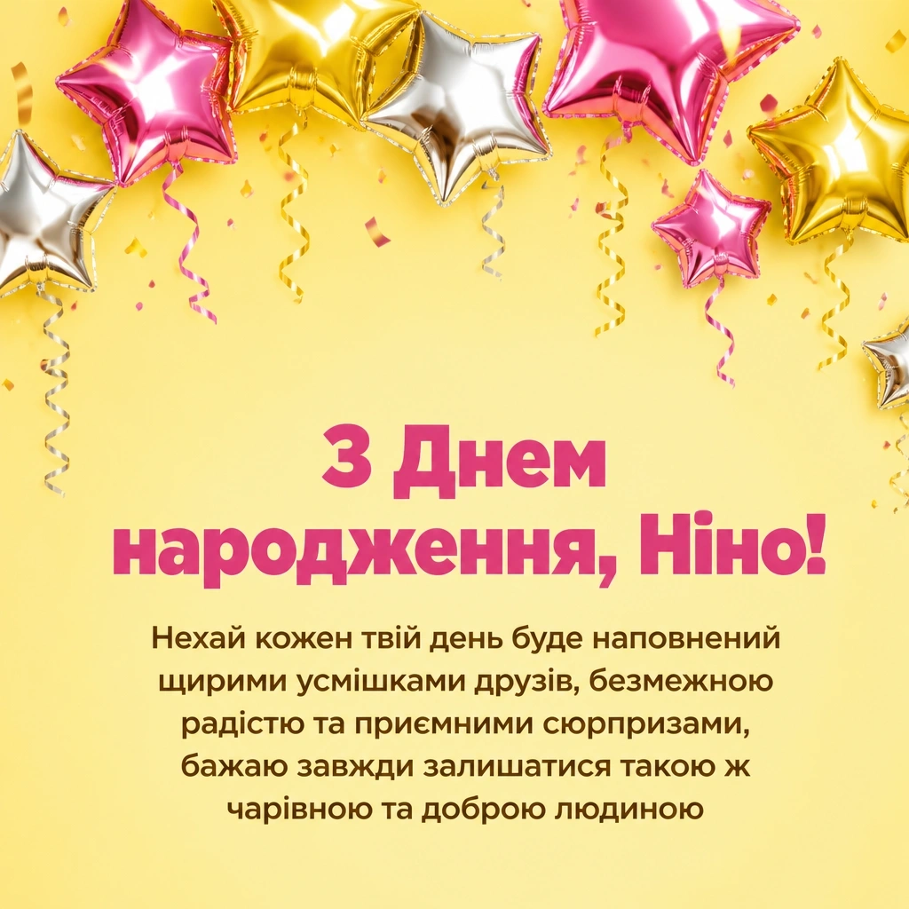 з днем народження ніна