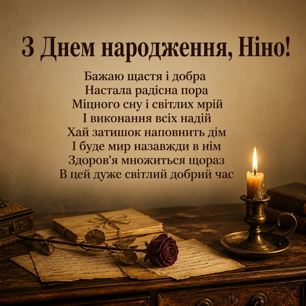 з днем народження ніна