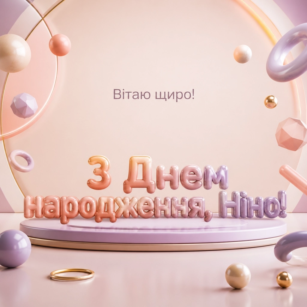 з днем народження ніна