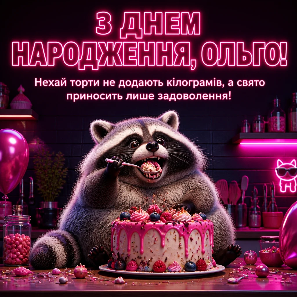 з днем народження ольга
