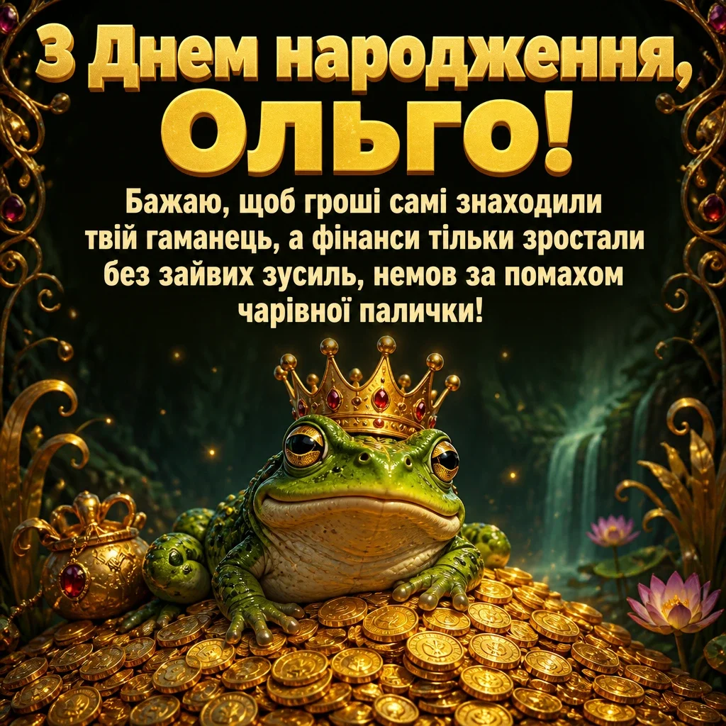 з днем народження ольга