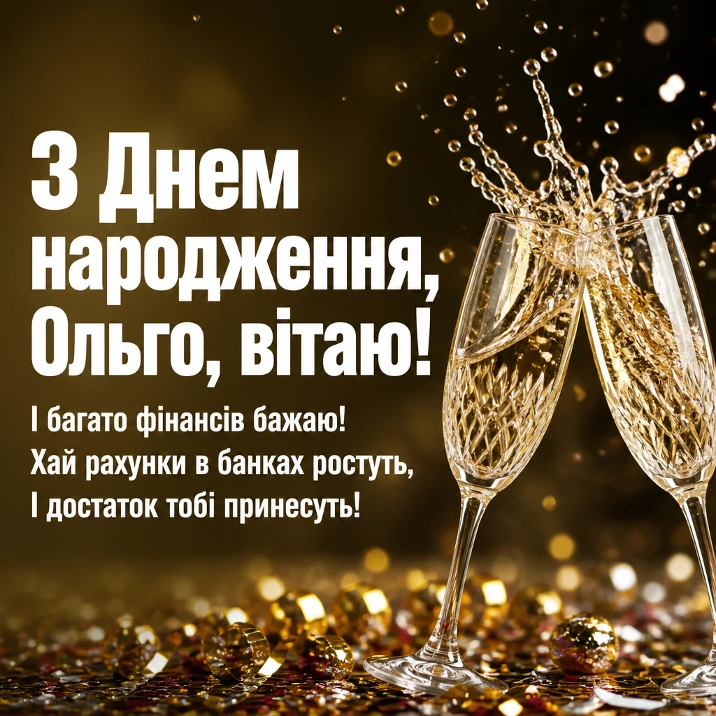 з днем народження ольга