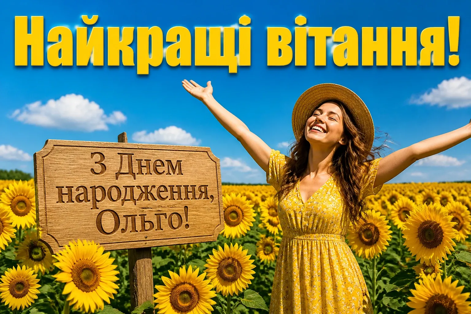 з днем народження ольга