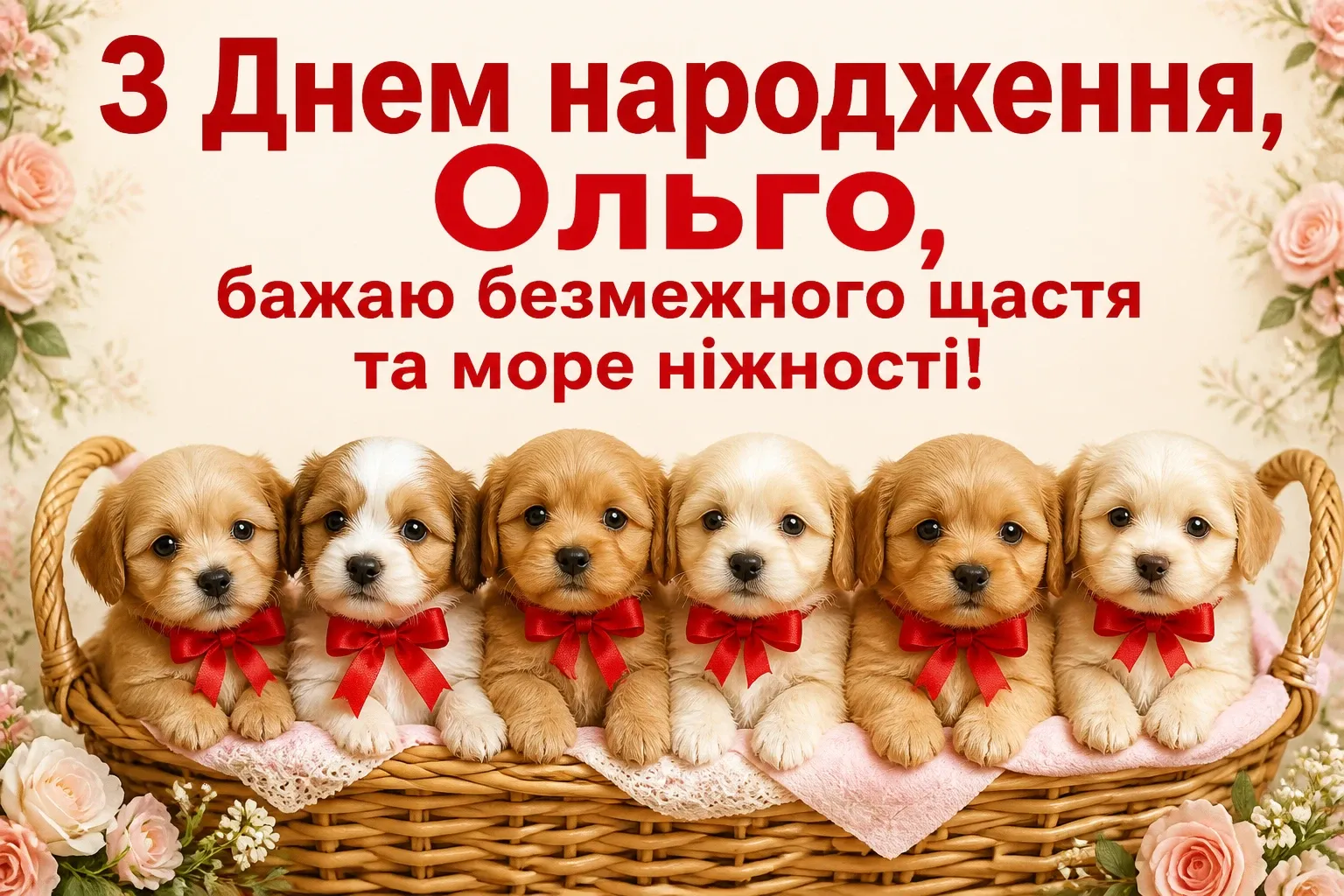 з днем народження ольга