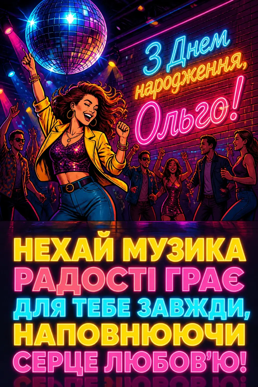 з днем народження ольга