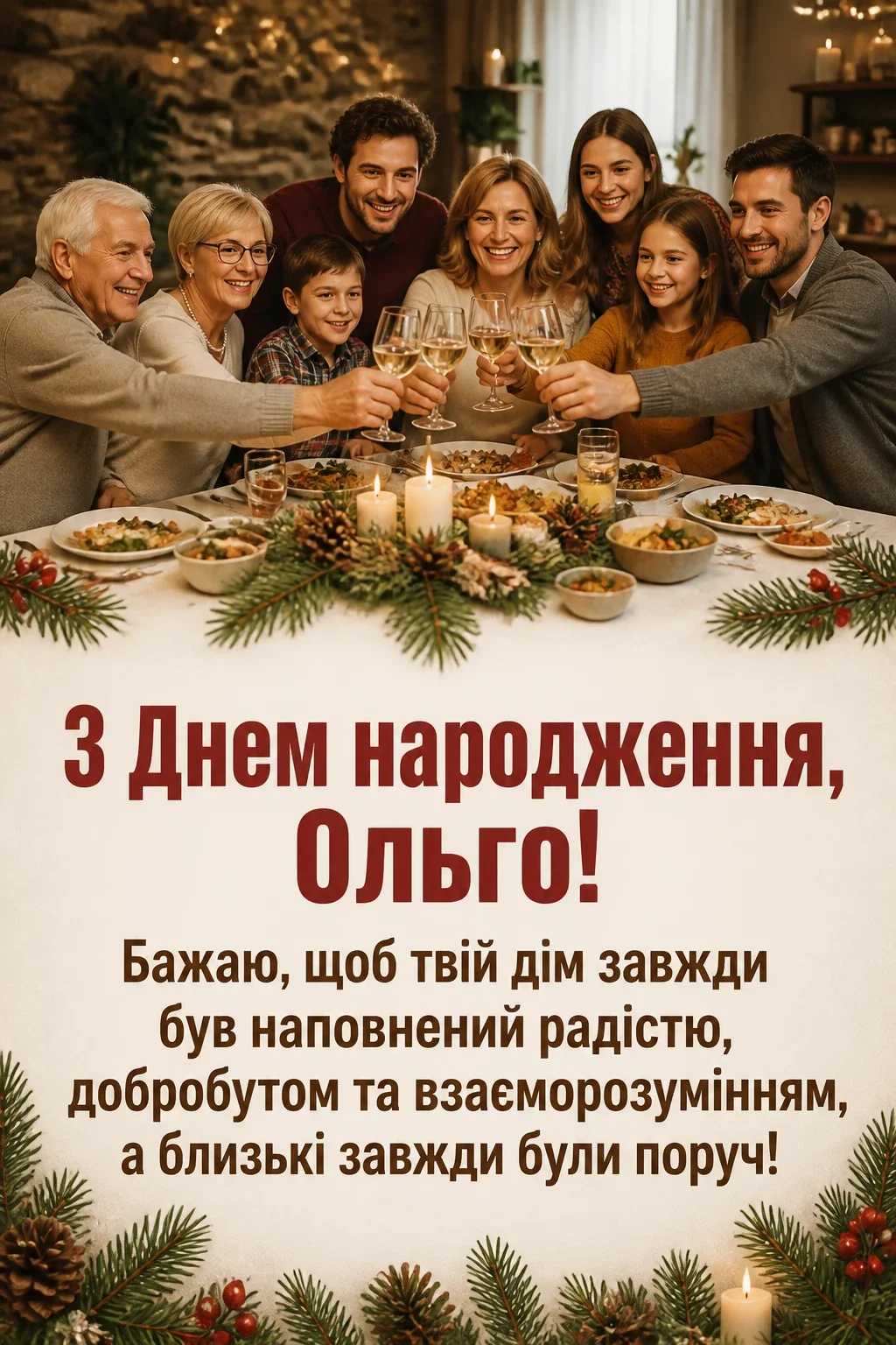 з днем народження ольга