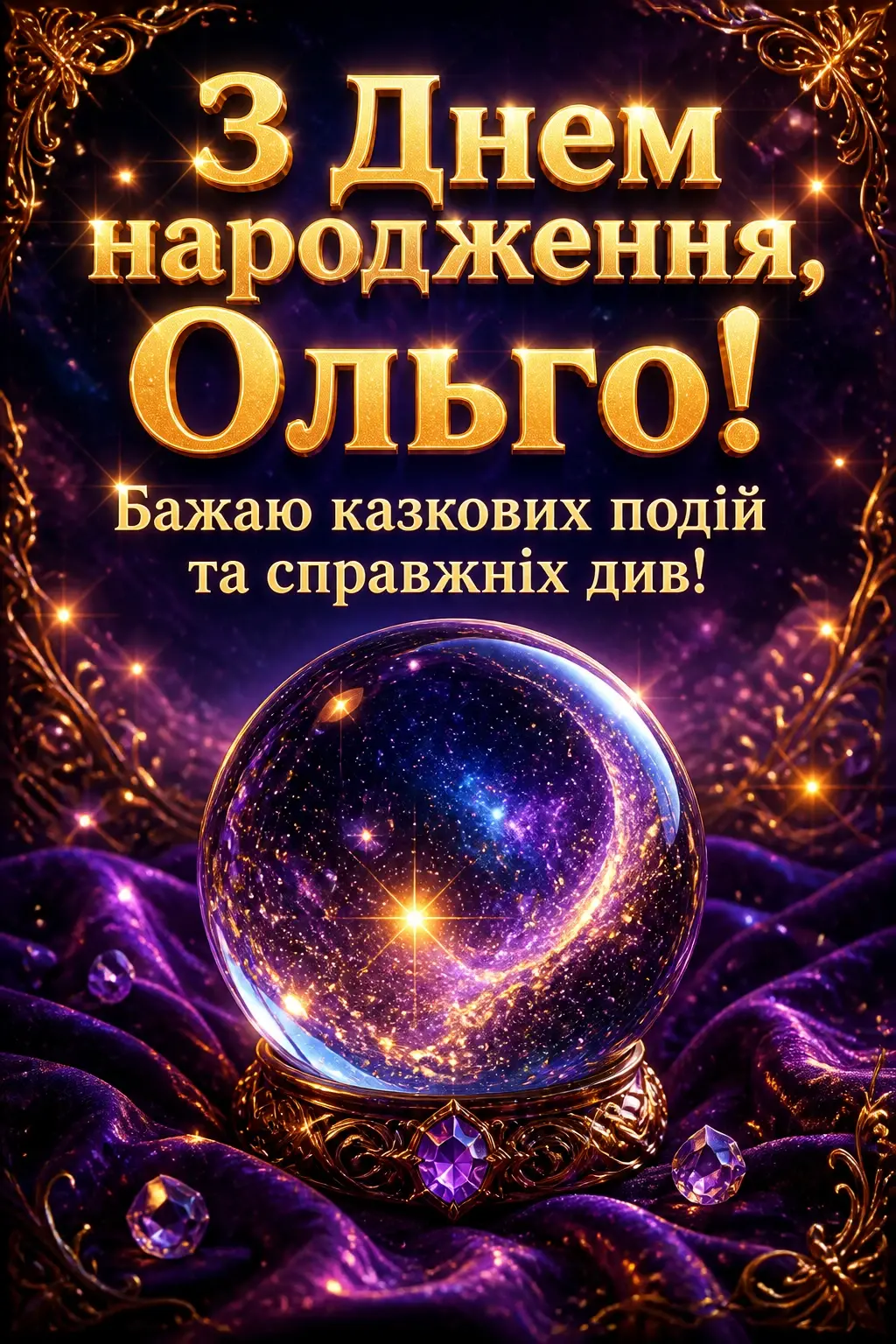 з днем народження ольга