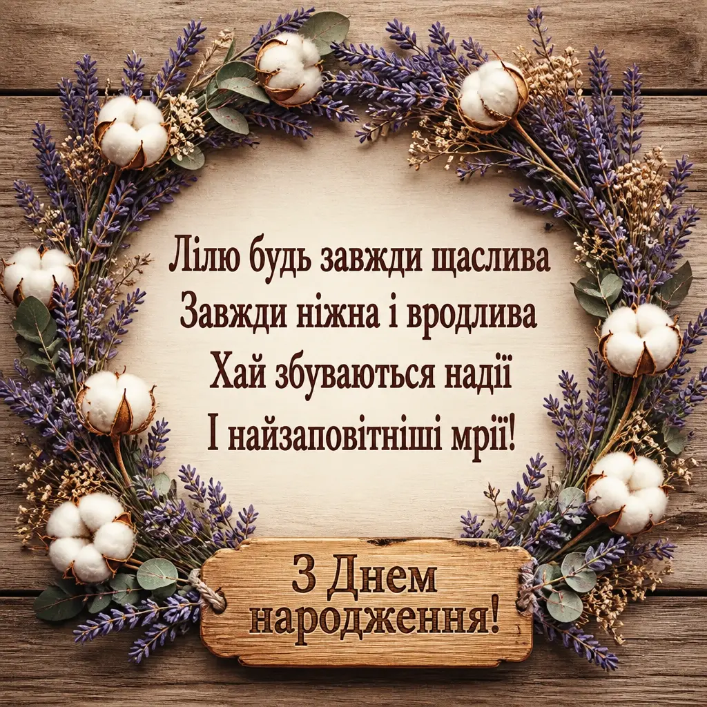 з днем народження ліля