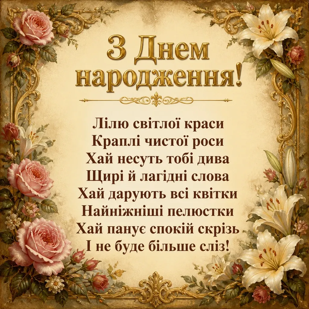 з днем народження ліля